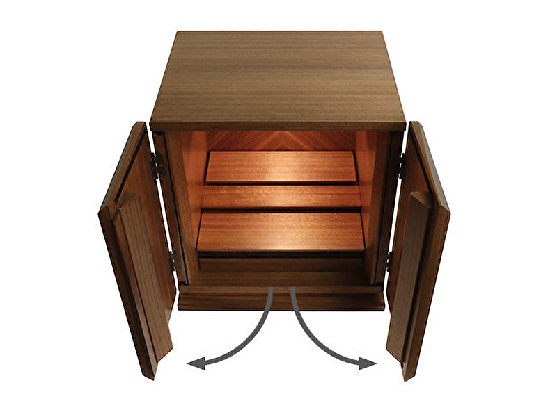 モダン（家具調）仏壇［上置16号SBウォールナット］A